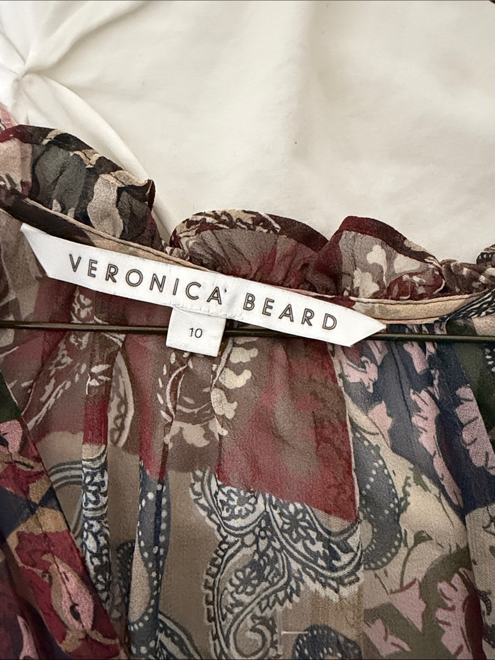Veronica Beard Brown Multi Patchwork Maxi Dress - Picture 7 of 15